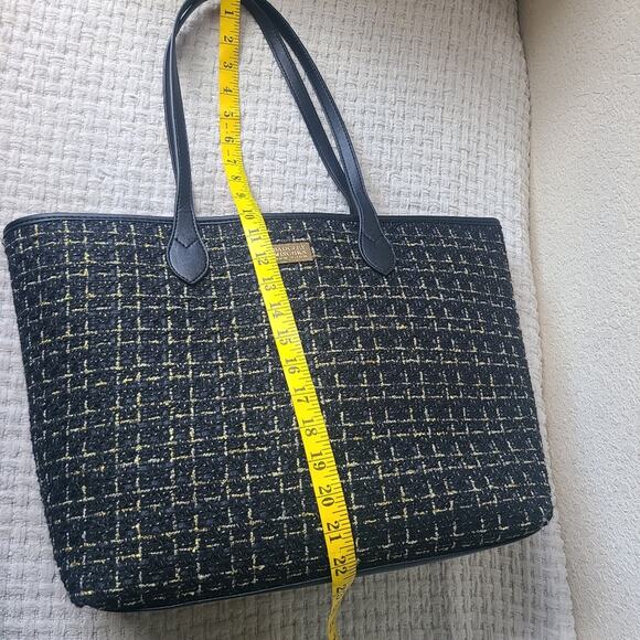 Badgley Mischka Elegant Black and Gold Women's Tote Bag - Picture 11 of 11